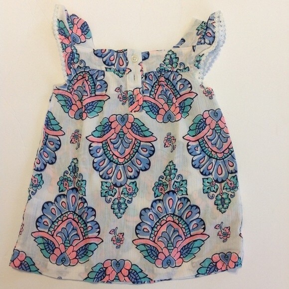 CARTER'S FIRST IMPRESSIONS 18 Month Bundle Dress Tops NWT Blue Pink White Cotton - Picture 8 of 16